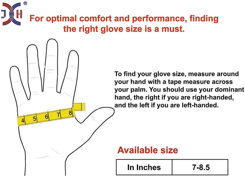JH J H Heat Resistant Oven Glove: EN407 Certified 932 Â°F BBQ & Oven Mitts for Grlling, Baking, Kitchen, Camping,Fireplace Indoor&Outdoor 1 Pair - Image 2